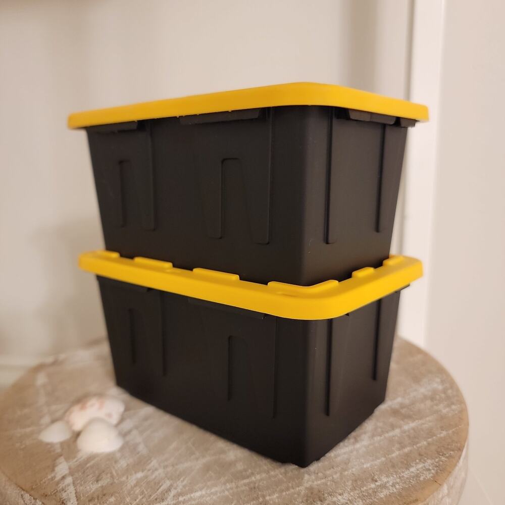 Lowes Black/Yellow Teeny Tiny Tote Set of 2